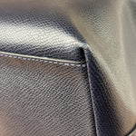 Coach Navy Crossgrain Leather City Zip Shoulder Bag