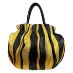 Prada Bicolor Leather Nappa Waves Tote Bag