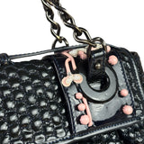 Fendi Patent Leather Romanesque B Buckle Bag