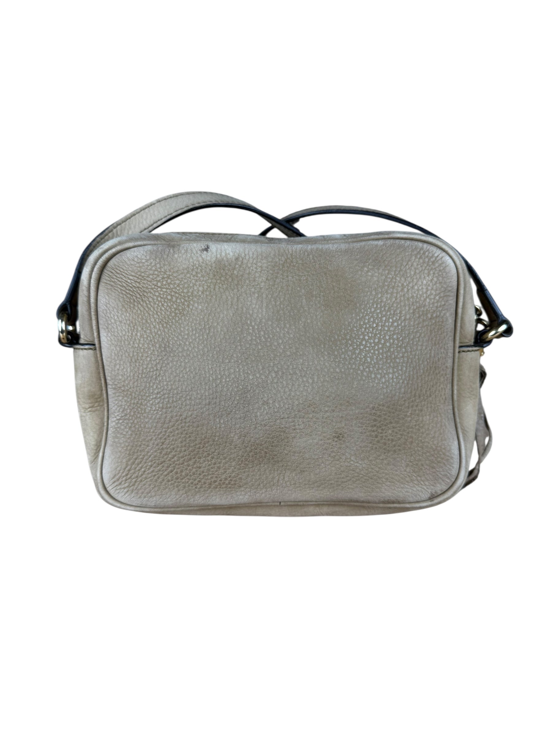 Gucci Brown Suede Soho Disco Crossbody Beige