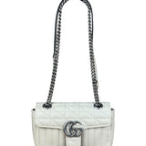 Gucci GG Marmont White Matelasse Bag