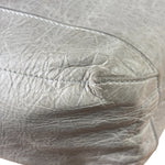 Balenciaga Grey Lambskin Day Moto Hobo Bag