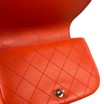 Chanel Red Quilted Calfskin Small Ring My Flap Crossbody Bag 2017