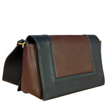 Celine Navy Blue/Burgundy Medium Frame Shoulder Bag