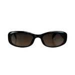 Christian Dior Vintage Black Oval Frame Sunglasses