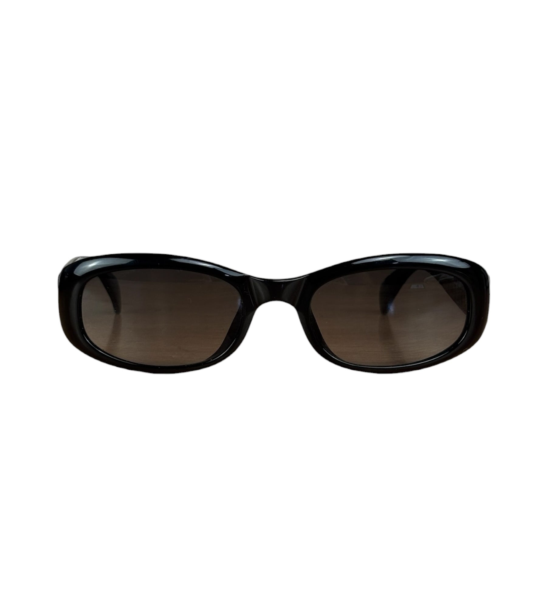 Christian Dior Vintage Black Oval Frame Sunglasses