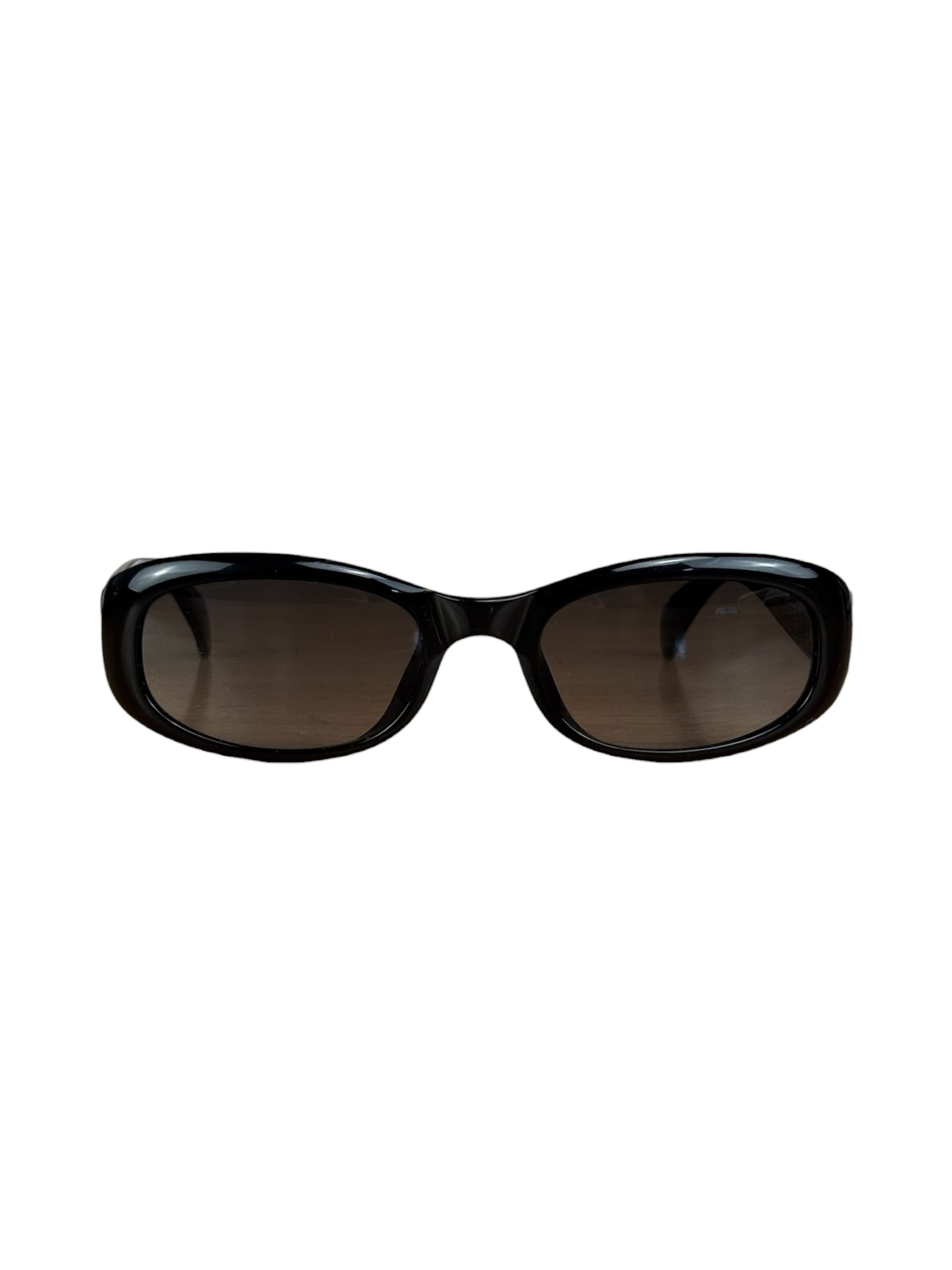 Christian Dior Vintage Black Oval Frame Sunglasses