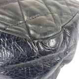 Chanel Black/Grey Quilted Calfskin Matelassè Iridescent Flap Bag 2009