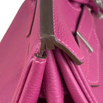 Hermes 2013 Plum Clemence Leather Palladium Birkin 35