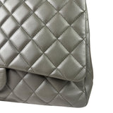 Chanel Grey Hue Caviar Quilted Jumbo Flap Bag 2010