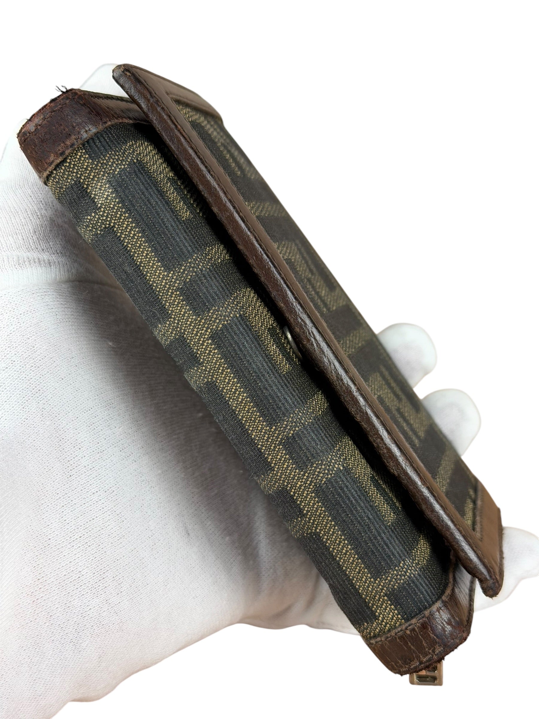 Fendi Zucca Monogram Canvas Trifold Wallet