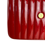 Saint Laurent Red Patent Vicky Chain Flap Bag