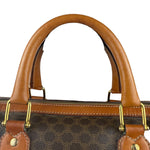 Celine Vintage Macadam Canvas Boston Bag