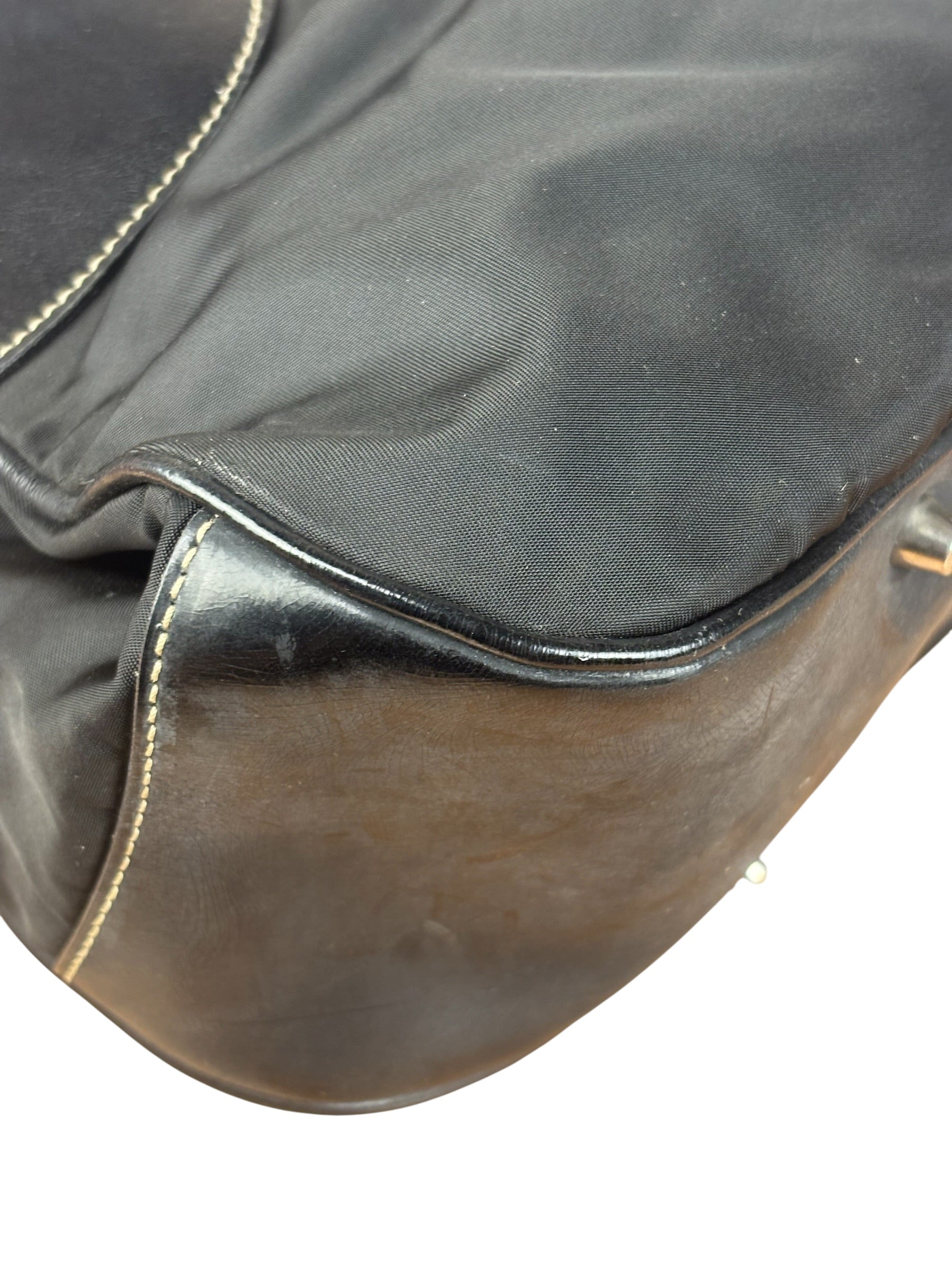Prada Black Nylon Tessuto Shoulder Bag