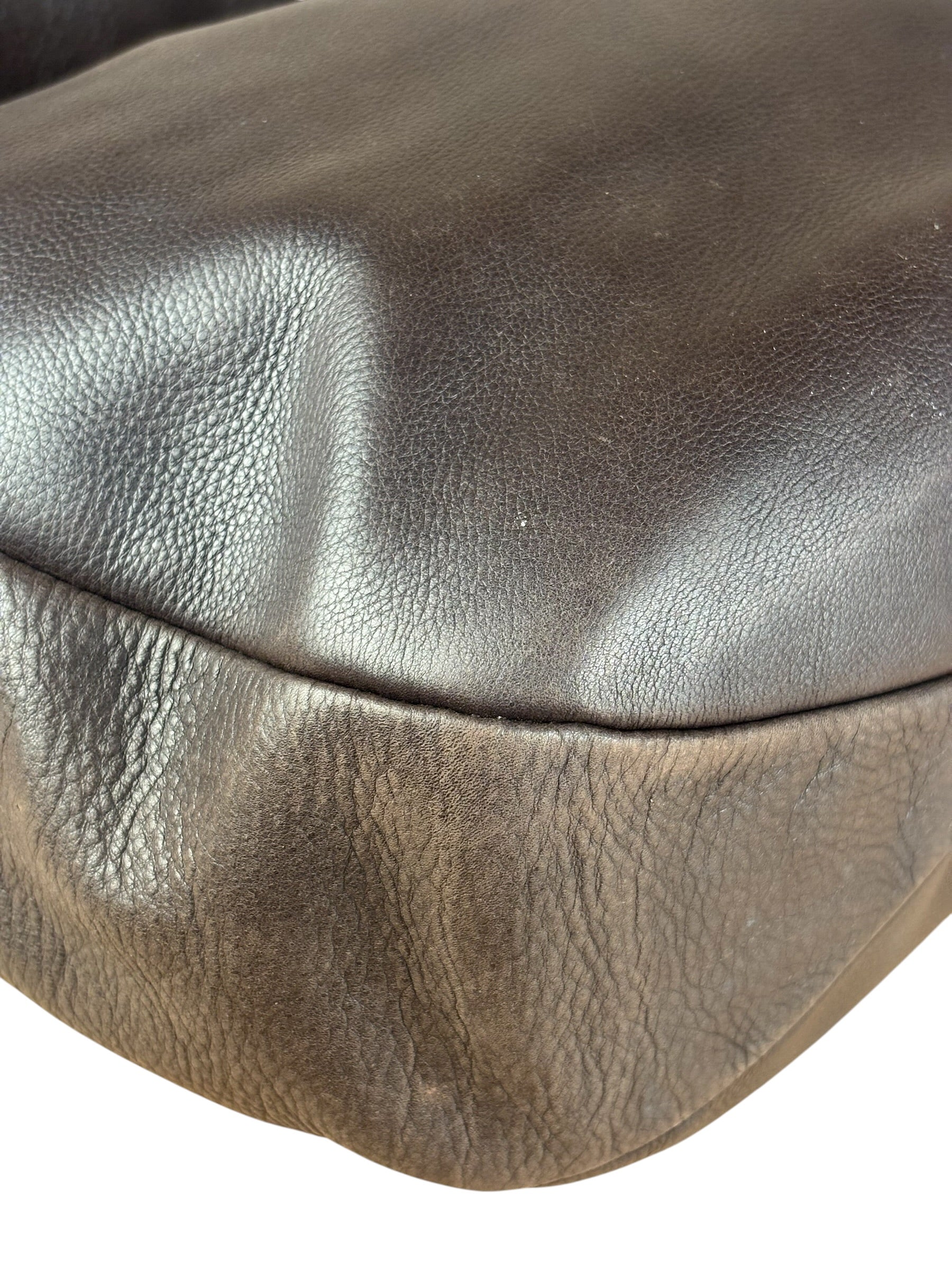 Ferragamo Vintage Brown Leather Hobo Bag