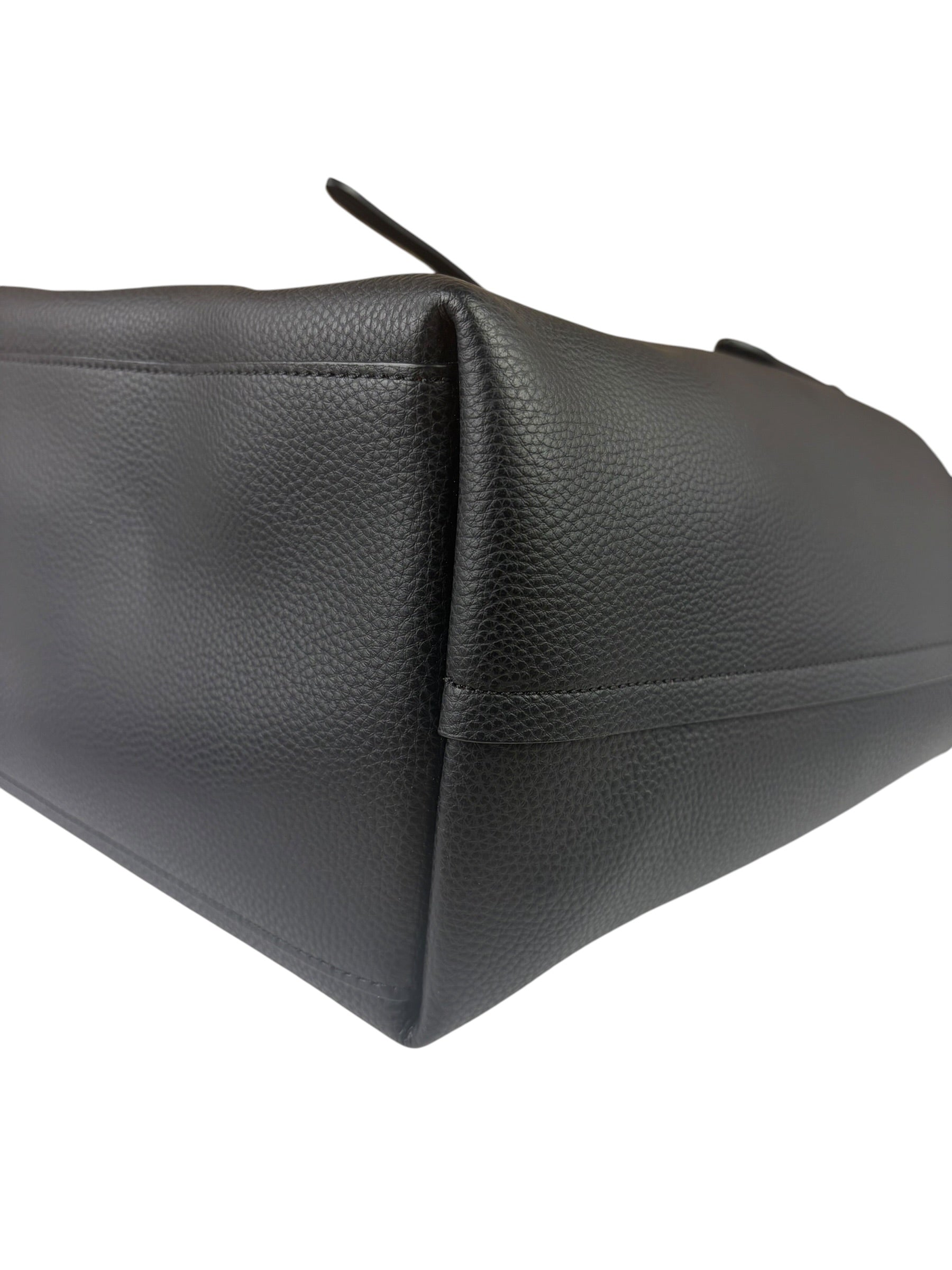 Coach Black Pebbled Leather Market Tote