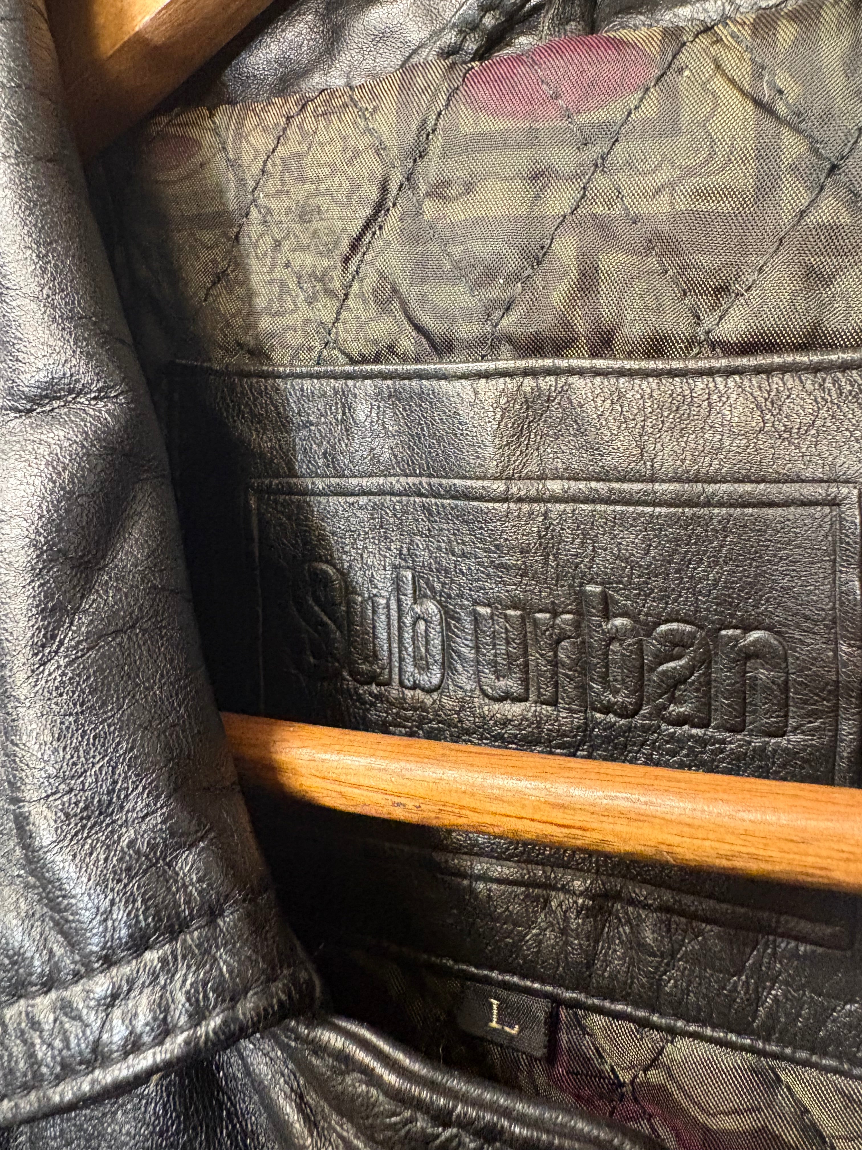 Sub Urban Vintage Leather Coat