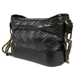 Chanel Black Quilted Leather Small Gabrielle Hobo Bag 2019