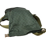 Bottega Veneta Green Nylon/Mesh Intrecciato Belt Bag
