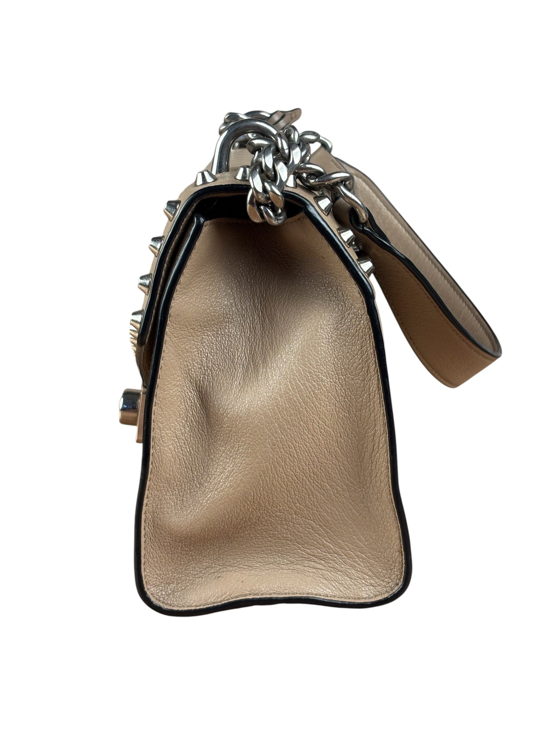 Prada Studded Glace Calf Cross Body