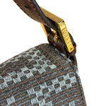 Fendi Vintage Brown/Grey Woven Baguette