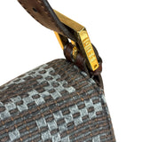 Fendi Vintage Brown/Grey Woven Baguette