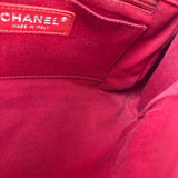 Chanel Red Quilted Leather CC Curvy Flap Bag 2015