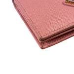 Prada Pink Saffiano Leather Wallet