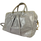 Miu Miu Vintage Pale Grey Vitello Leather Two-Way Bag