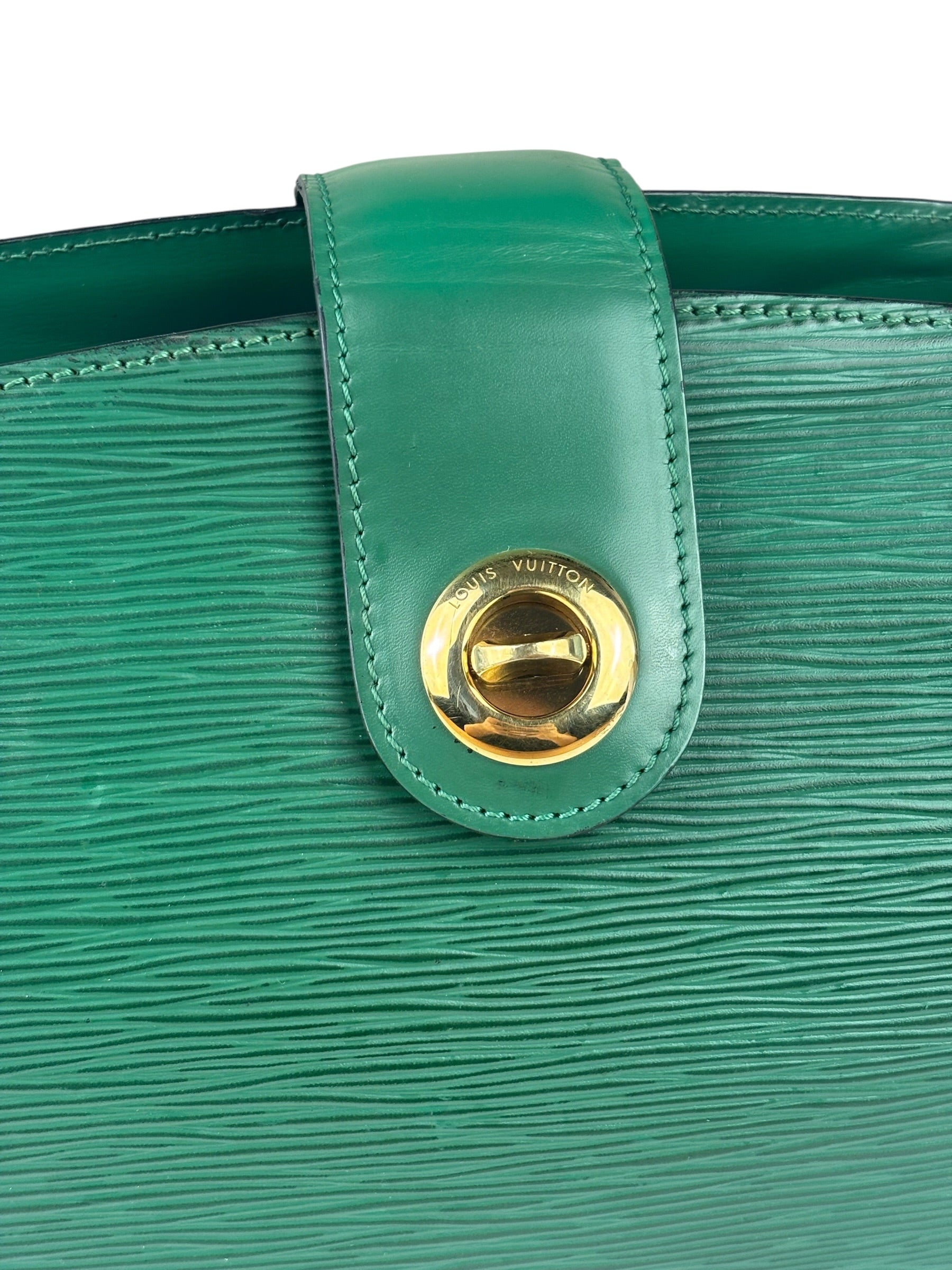 Louis Vuitton Borneo Green Epi Leather Capucines Crossbody Bag