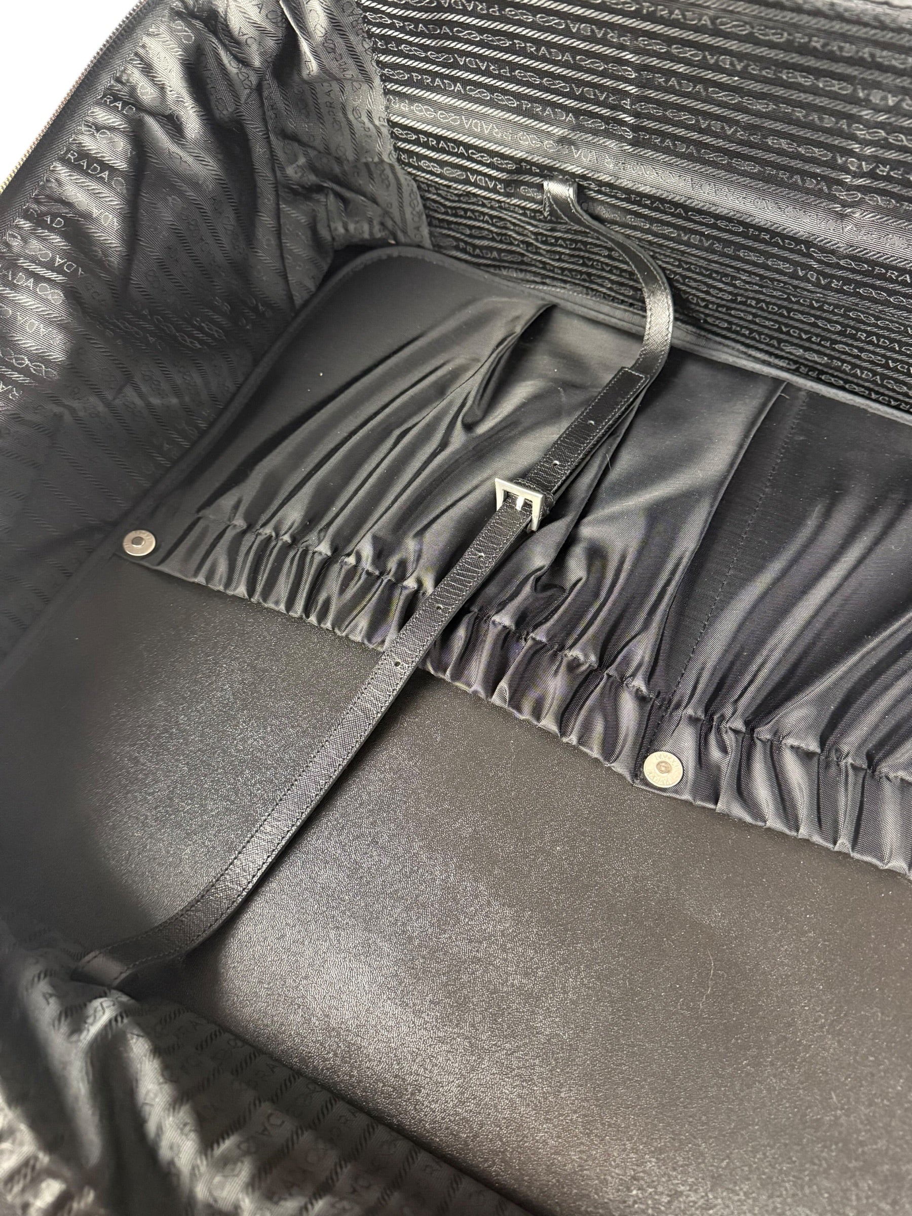Prada Nylon Saffiano Travel Suitcase