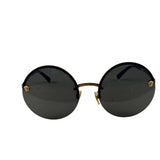 Versace Black MOD.2176 Circular Sunglasses
