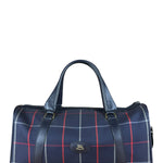 Burberry Blue Nova Check Vintage Boston Bag