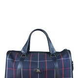 Burberry Blue Nova Check Vintage Boston Bag