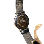 Vivienne Westwood White & Black Orb Dial Black Strap