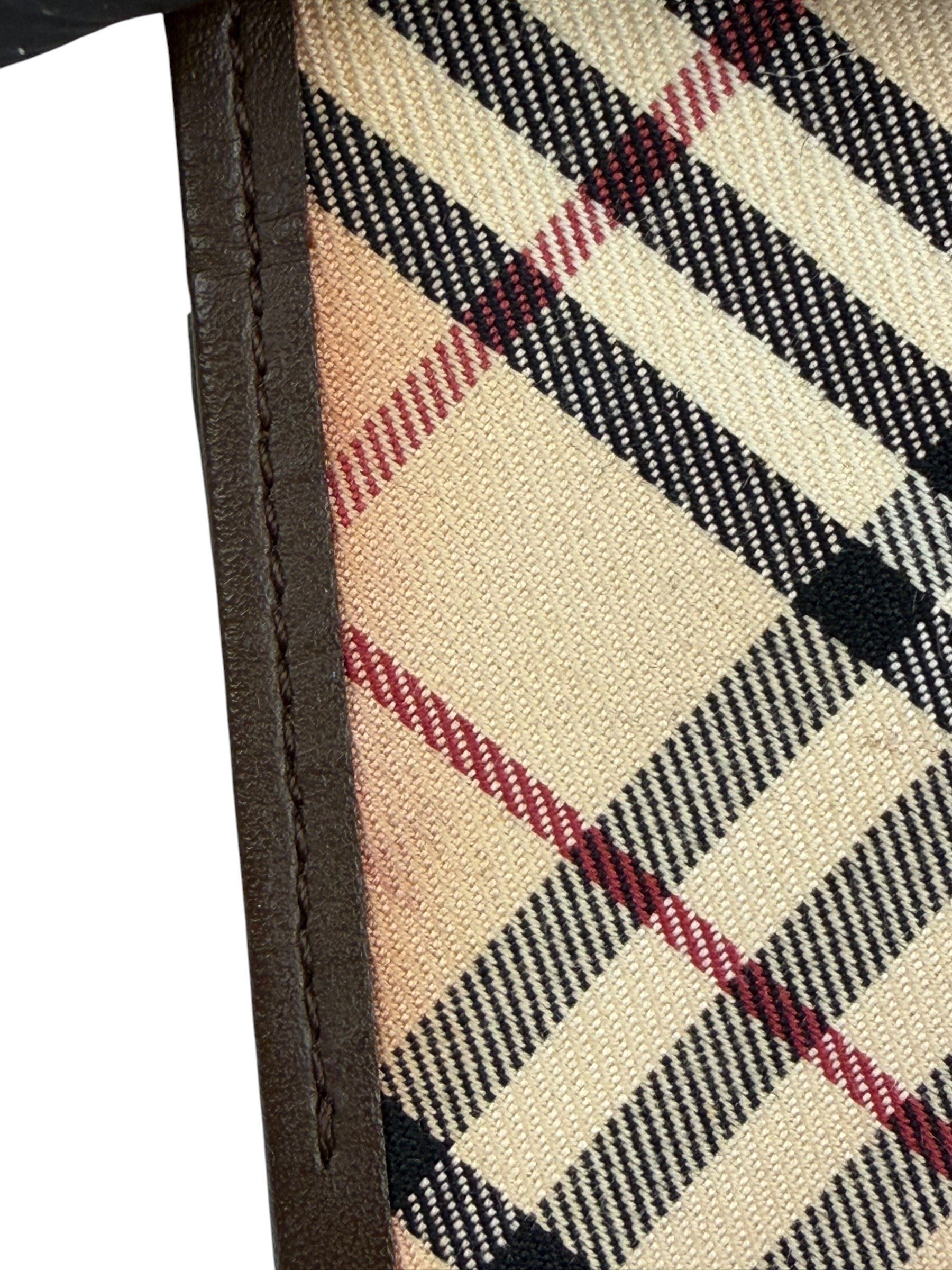 Burberry Vintage Leather Nova Mini 5-Ring Agenda Planner Cover