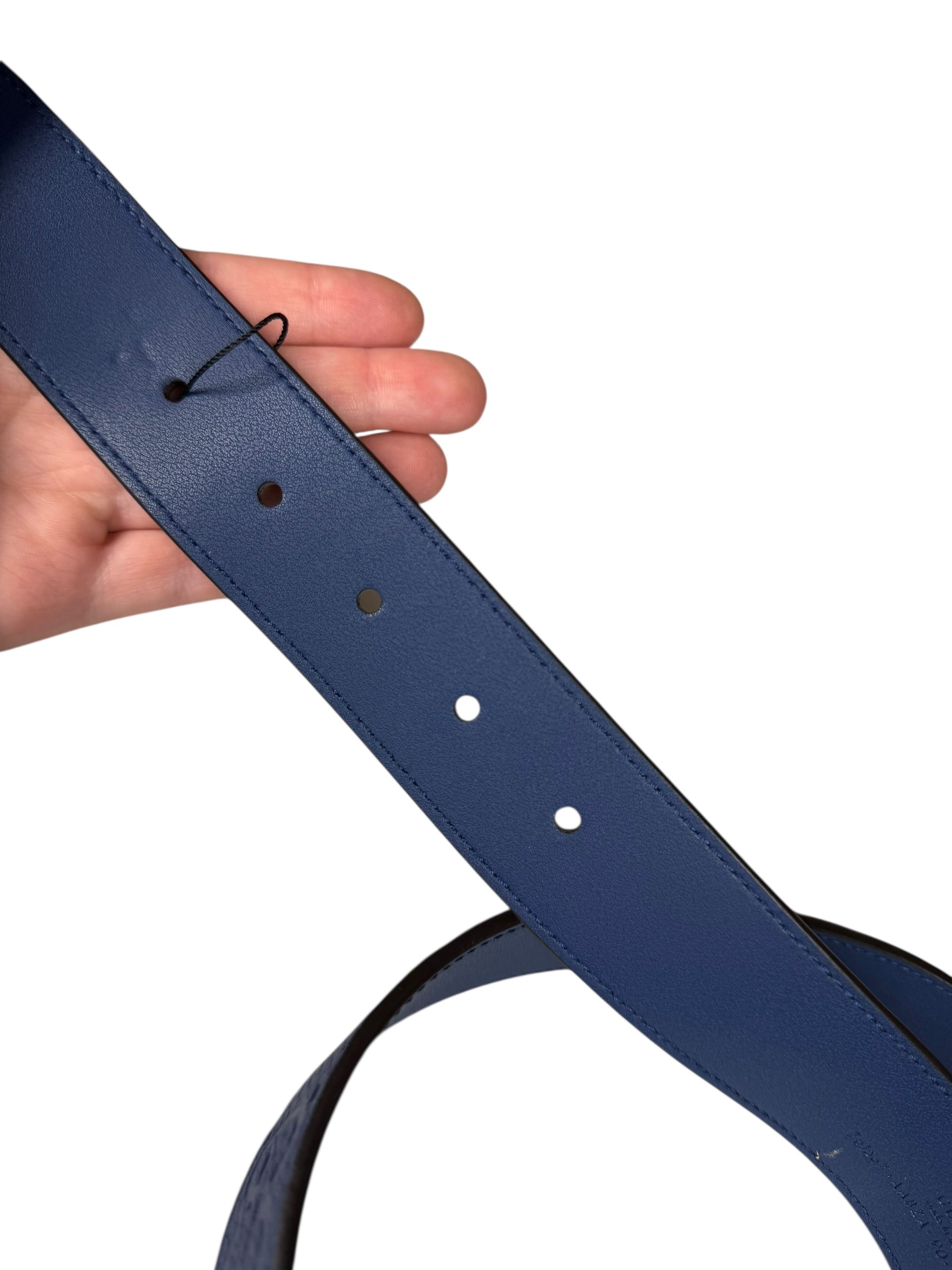 Gucci Navy Monogram GG Belt