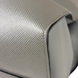 Prada Grey Saffiano Leather Two-Way Tote