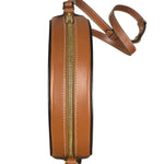 Celine Cuir Triomphe Oval Crossbody Brown