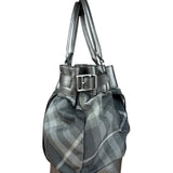 Burberry Vintage Grey Nova Check Shoulder Bag