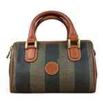 Fendi Vintage Pequin Striped Nano Top Handle Bag