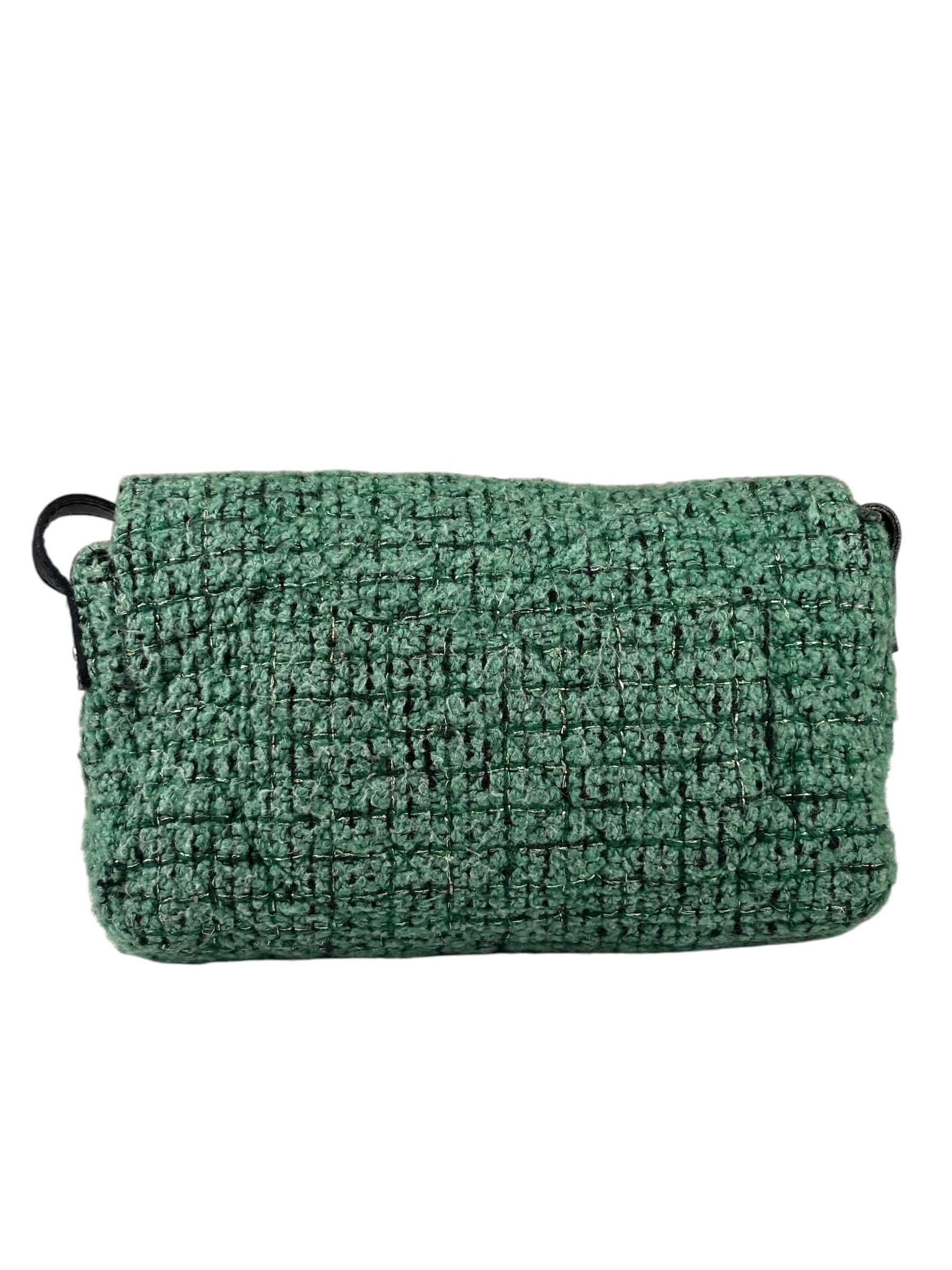 Chanel Green Tweed Easy Reissue Flap Bag 2009