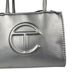 Telfar Small Silver Shopping Tote