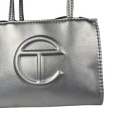 Telfar Small Silver Shopping Tote