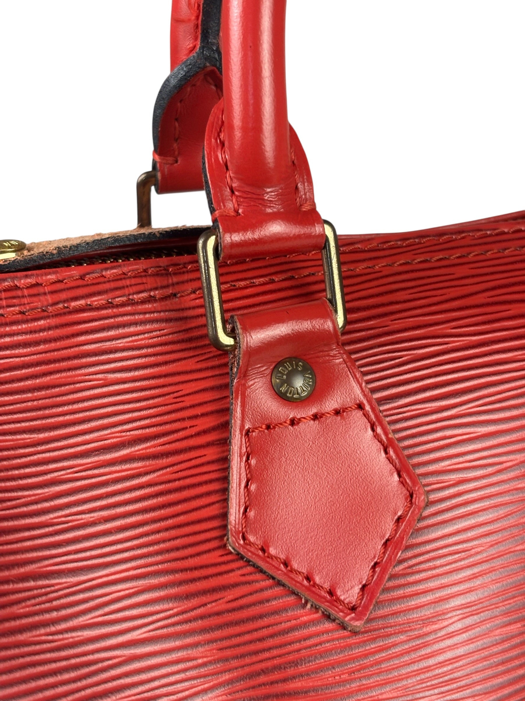 Louis Vuitton Red Epi Leather Speedy 25cm
