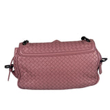 Bottega Veneta Purple Leather Rialto Intrecciato Shoulder Bag