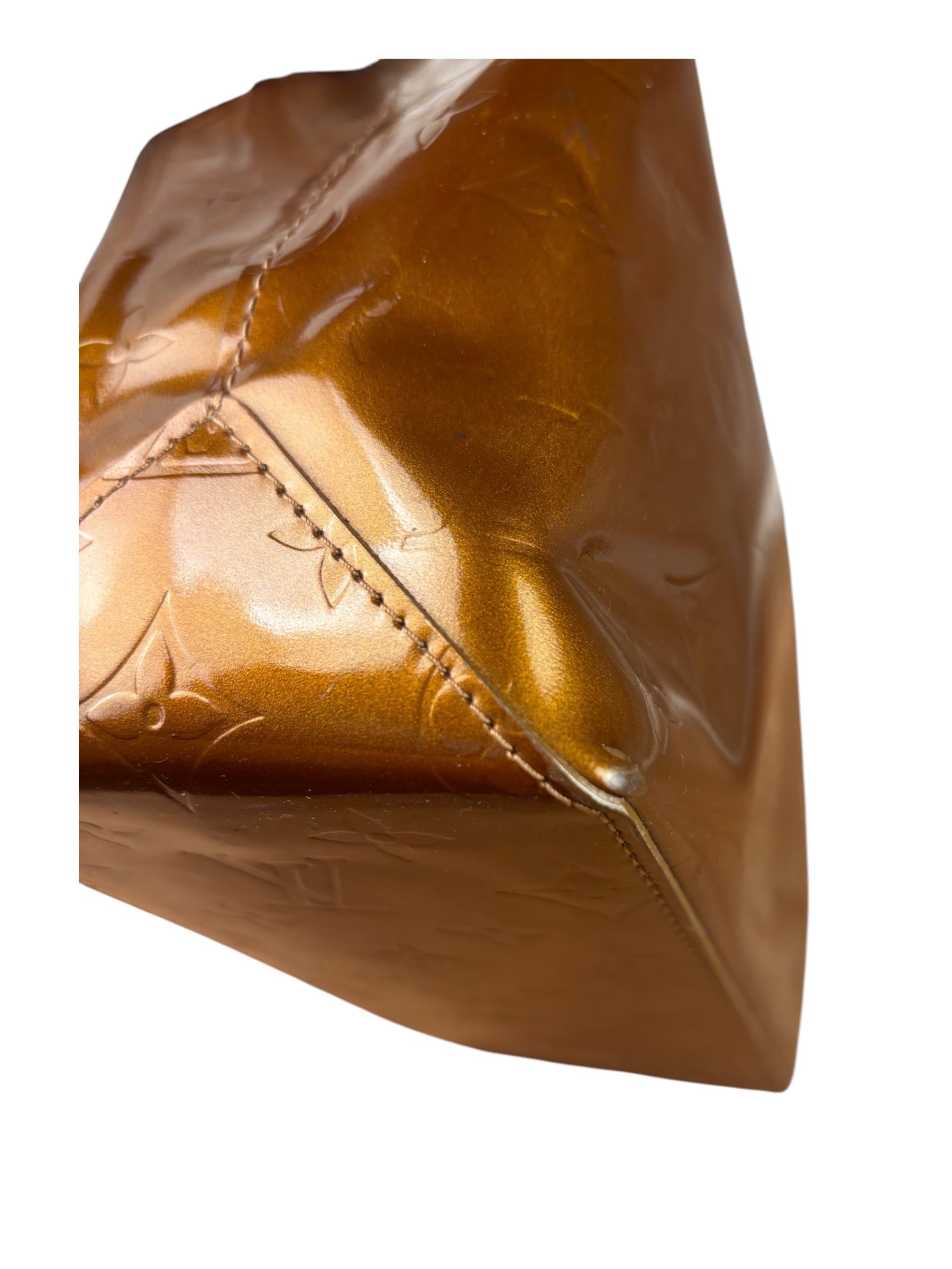 Louis Vuitton Bronze Monogram Vernis Reade Tote Bag PM