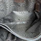 Chanel Brown Leather Chocolate Bar Tote 2004