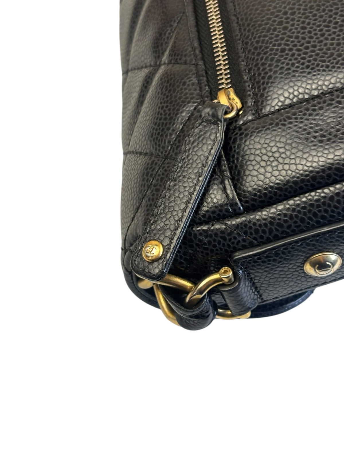 Chanel Black Caviar Quilted Leather Small Flap Bag 2021