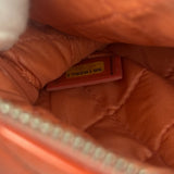 Chanel Orange Hue Quilted Patent Leather Clutch 2012